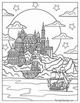 Fantasy Free Coloring Pages 2025 sketch template