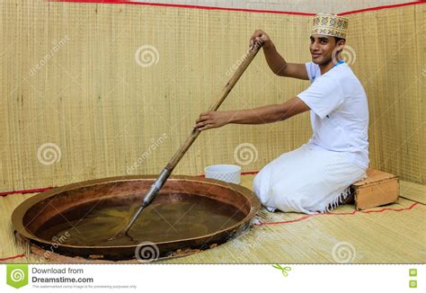 Making of Omani halwa editorial photo. Image of white - 72770296