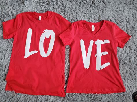 LOVE Shirts Couple Set - Etsy