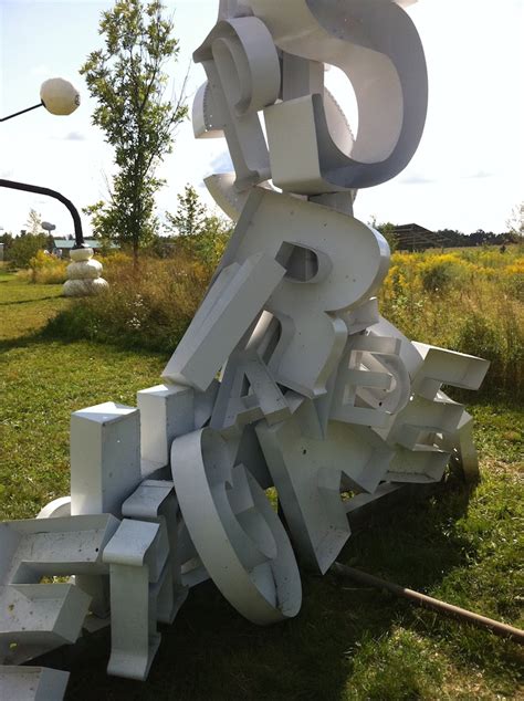 Letter Sculpture - Mark Simonson