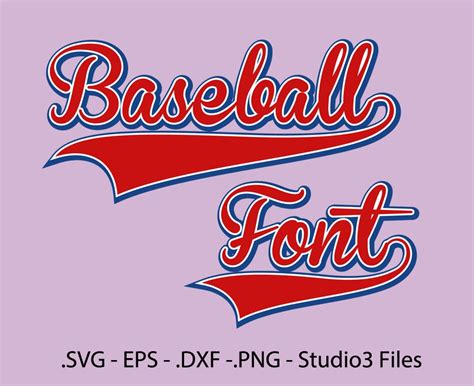 Baseball Font Vectors Alphabet cutting files / .eps .svg | Etsy