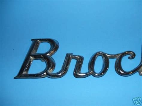 VINTAGE BROCKWAY TRUCK NAMEPLATE LOGO EMBLEM | #32660214