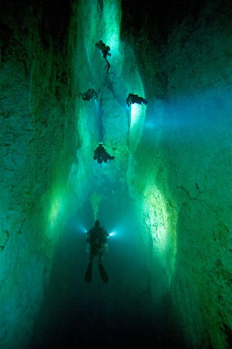 Bahamas Caves - National Geographic Magazine | Underwater caves, Water adventure, Cave diving