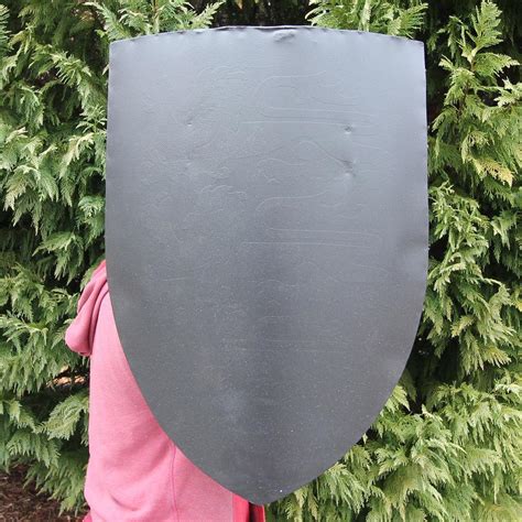 Medieval Blank Black Viking Knights Costume Steel Shield For ...