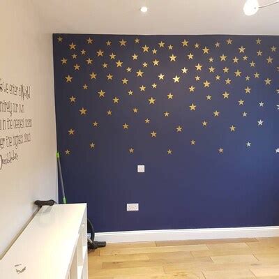 120 Gold Star Wall Stickers Gold Wall Decals Star Wall Decals - Etsy