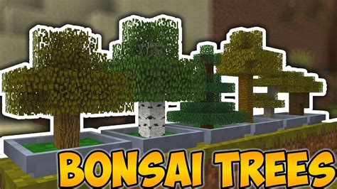 Minecraft Java - TINY TREES - Bonsai Trees || Mod Showcase (Vanilla ...