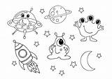 Free Printable Alien Coloring Pages sketch template