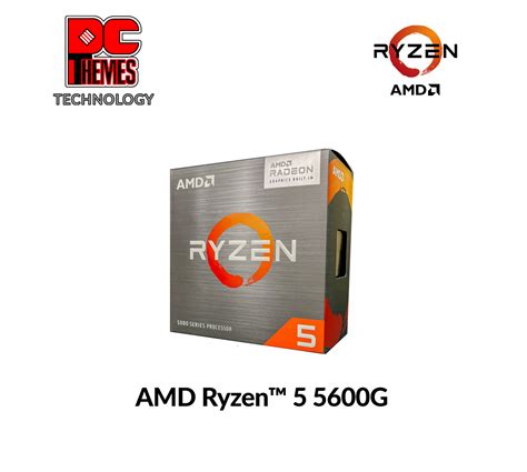 AMD Ryzen 5 5600G [ 6 Cores | 12 Threads | Max. Boost Clock Up to 4 ...