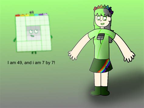 Numberblocks 49 humanized by Silviacat3 on DeviantArt