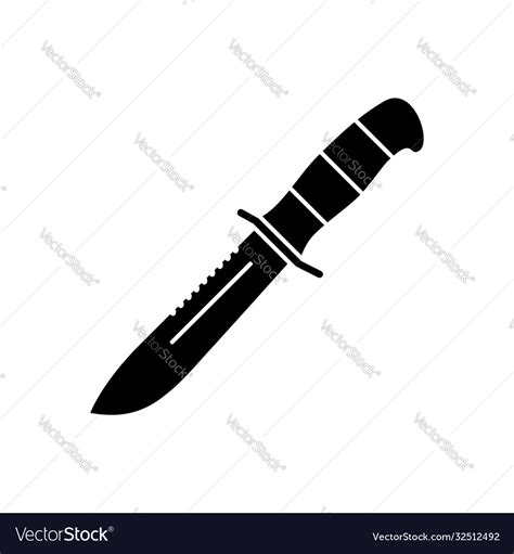 Combat knife Royalty Free Vector Image - VectorStock