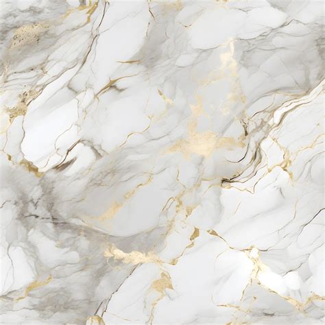 White Gold Marble Texture Seamless | Premium AI-generated image