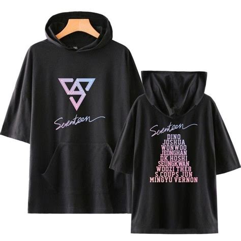 Seventeen MERCH | FREE Worldwide Shipping | Best Kpop Merch ® | Sweatshirt short sleeve ...