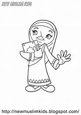 New Muslim Kids Coloring Pages For Free 8 sketch template