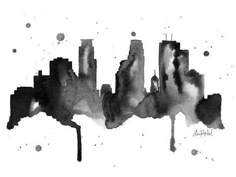 Minneapolis Skyline Drawing at PaintingValley.com | Explore collection ...