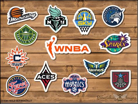 2022 WNBA Team Logo Laminated Stickers Women's | Etsy UK