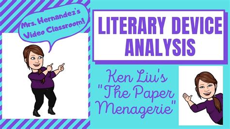 Analysis of Literary Devices in "The Paper Menagerie" - YouTube