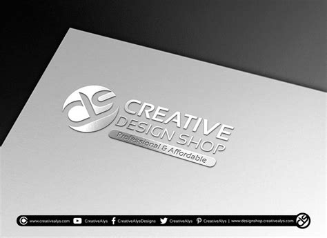 Silver Embossed Card Logo Mockup – Creative Design Shop