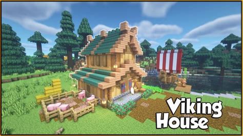 Minecraft | Viking House Tutorial | Nordic House Tutorial | Viking house, Nordic house ...