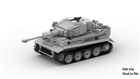 Tiger Tank Ausf E (Sd Kfz 181)_ Premium Lego Hybrid (47% Lego ...