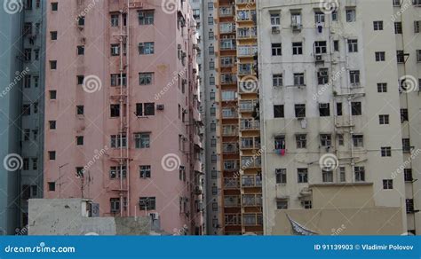 High-rise Slums in Hong Kong. Stock Image - Image of kong, slums: 91139903