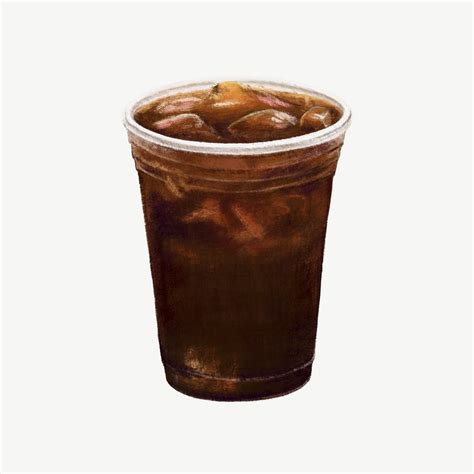 Iced Americano coffee, morning beverage | Premium PSD - rawpixel