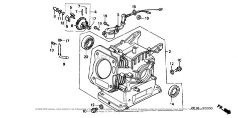 Honda Engines GX140 STR ENGINE, JPN, VIN# GX140-1000001 TO GX140-3263982 Parts Diagram for CYLINDER