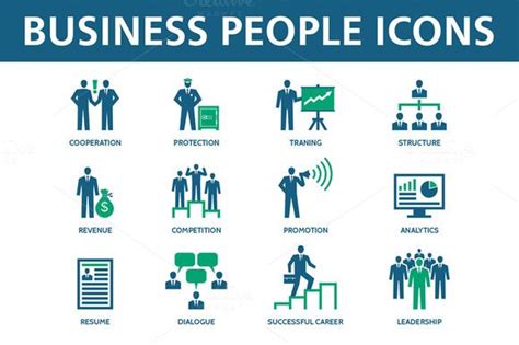 Business People Icons | People icon, Business people, Business infographic