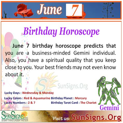 June 7 Birthday Horoscope 2020 - bmp-bugger