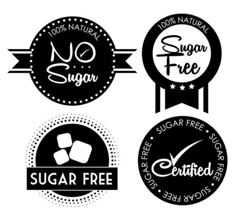 Vector sugar labels design material 04 (With images) | Label design, Design, Labels