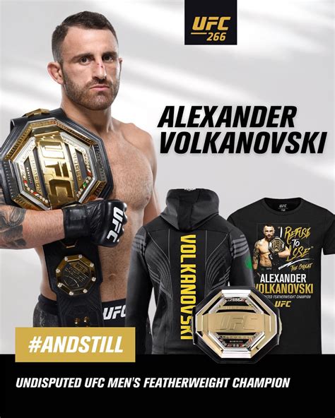 Alexander Volkanovski UFC 266 Shirts