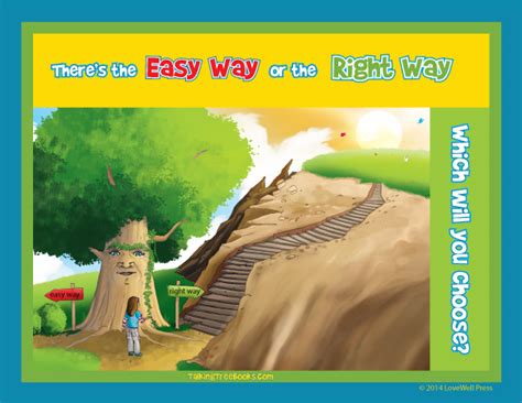 Poster Easy Way and the Right Way