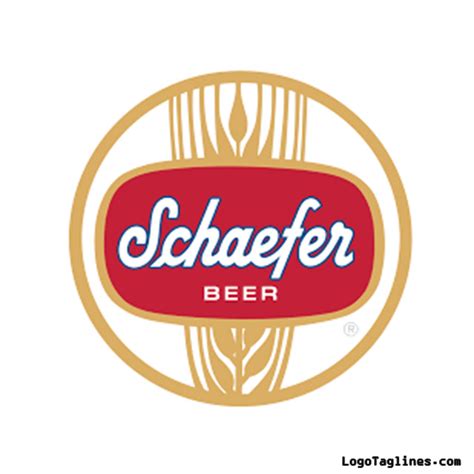 Schaefer Beer Logo and Tagline - Slogan