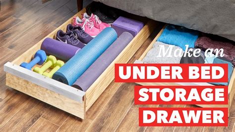 How to Build an Under Bed Storage Drawer - YouTube