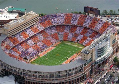 Arial View College Football Stadium