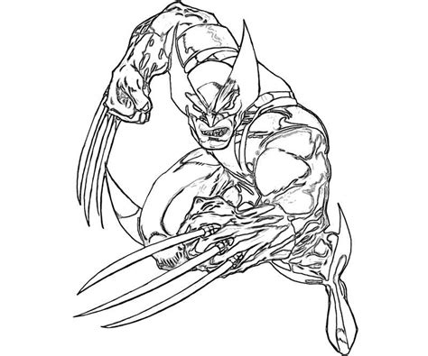 Wolverine (Superheroes) – Free Printable Coloring Pages