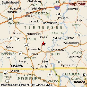 Morris Chapel, Tennessee Area Map & More