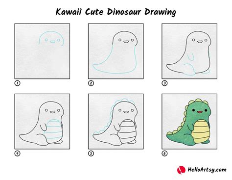 How To Draw A Dinosaur Step By Step