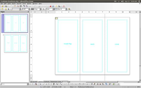 Three Panel Brochure for LibreOffice Draw » Extensions