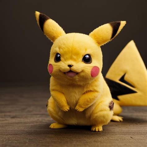 A hyper-realistic Pikachu