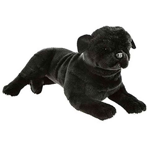 Black Pug Stuffed Animal Toy | PETSIDI