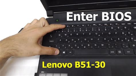 How to enter BIOS of Lenovo B51-30 laptop (BIOS overview) - YouTube