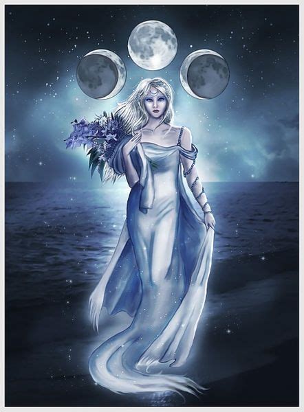 ARTFLAKES.COM | Moon goddess, Goddess art, Triple goddess