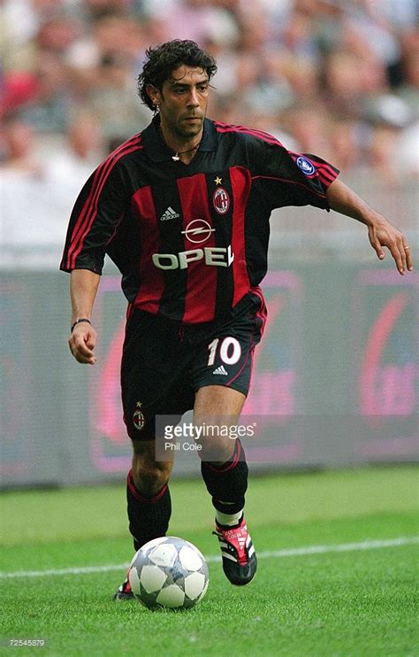 Rui Costa of Milan looks to play the ball during a Pre-season ...