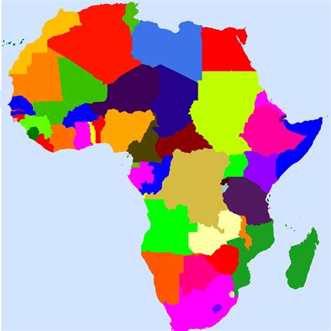 African Continent Map
