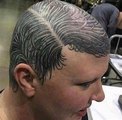 30 Fantastic Randoms To Get You In The Mood | Scalp tattoo, Grow strong hair, Balding