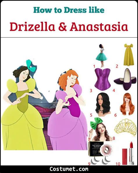 Drizella & Anastasia (Cinderella) Costume for Halloween