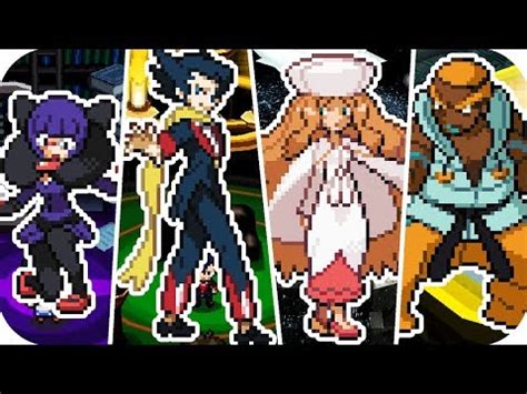 Pokémon Black 2 & White 2 - All Elite Four Battles (1080p60) - YouTube