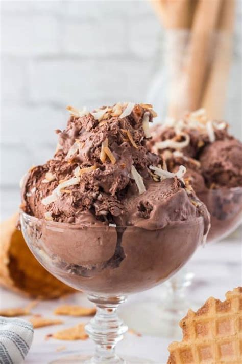 No Churn Chocolate Coconut Ice Cream - A Classic Twist