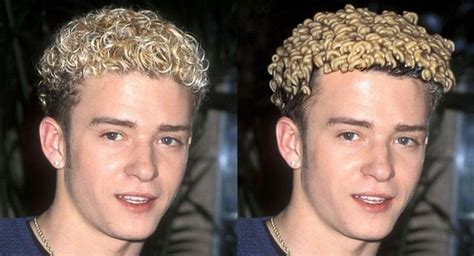 Anyone remembers when Justin Timberlake's hair used to look like ...