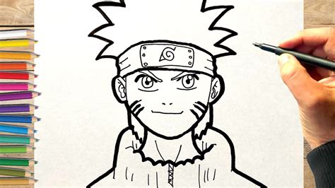 Tuto dessin manga Naruto facile, comment dessiner Naruto shippuden etape par etape - YouTube